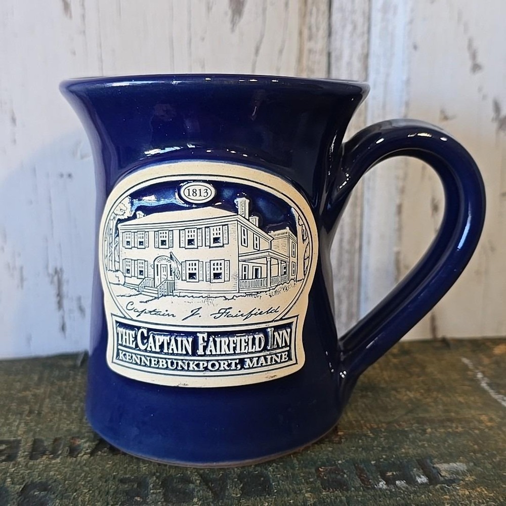 Deneen Hand Thrown Pottery Mug - The Captain Fairfield Inn - Kennebunkport Maine